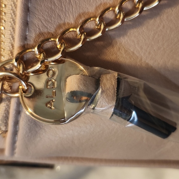 NWT Aldo Blush Pink Mini Backpack with Chain Detail - Picture 2 of 8